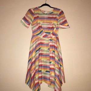 FUN Anthropologie multi color dress